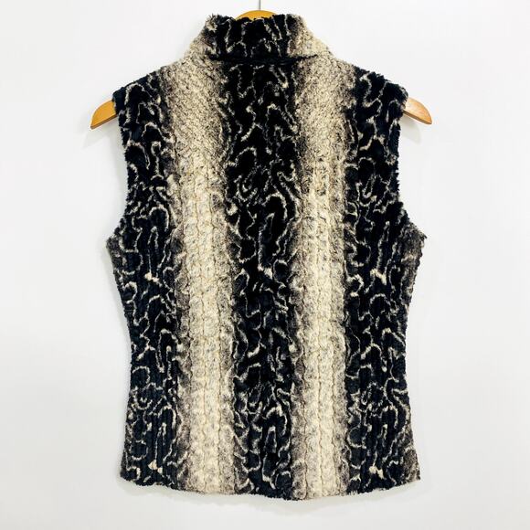 UBU Vest Double Side Sweater Womens Size XS Black  Front Full Zipper - Picture 2 of 13